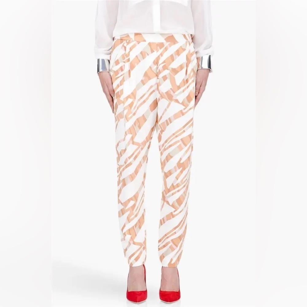 3.1 Phillip Lim Silk Trouser 
Orange-slashed Draped Size‎ 0